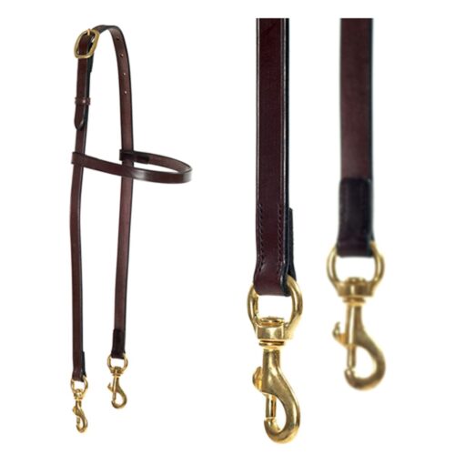 Stephen’s work bridle – time saving bridle that clips to the horse’s bit. Top quality at a price that’s right, from World Wide Tack