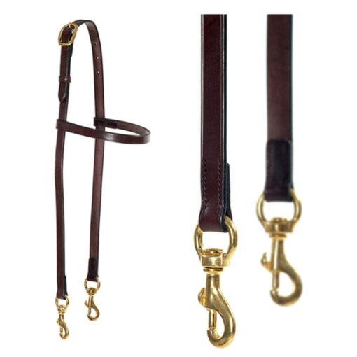 Work Bridle with Browband and Clips (3/4″ Leather)