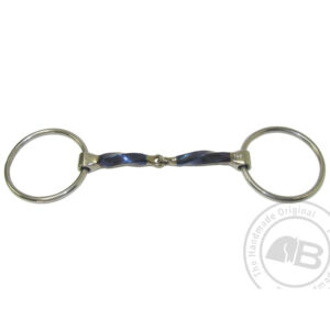 Square twisted snaffle loose ring