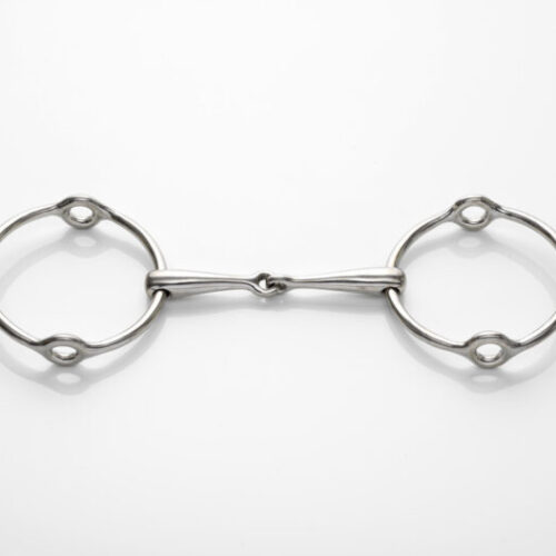 Stephens Gag Jointed Snaffle, Stainless Steel