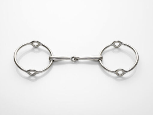 Stephens Gag Jointed Snaffle, Stainless Steel