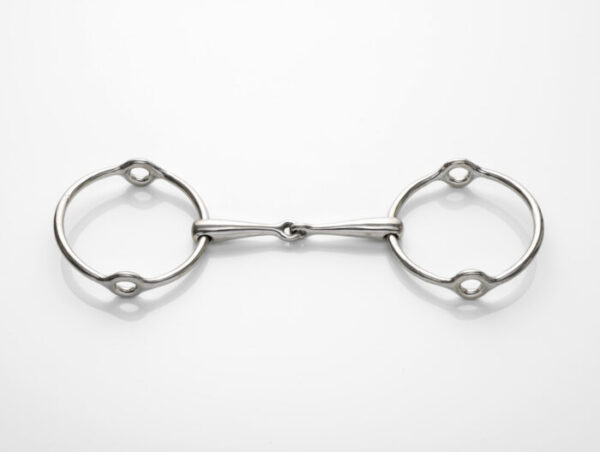 Stephens Gag Jointed Snaffle, Stainless Steel