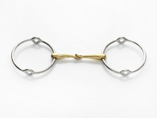 Stephens Big Ring Gag Snaffle, Copper