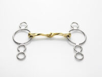 Stephens 4 Ring Slow Twisted Snaffle, Copper