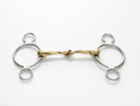 Stephens 3 Ring Twisted Snaffle, Copper