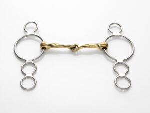 Stephens 4 Ring Twisted Snaffle, Copper