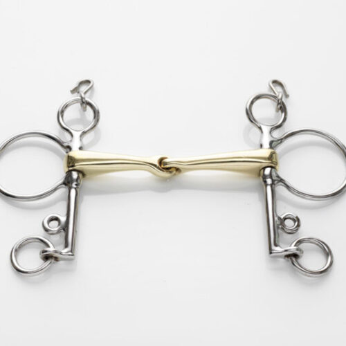 Stephens Pelham Jointed Square Snaffle, Copper
